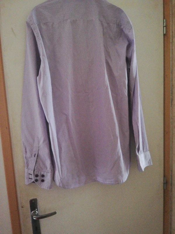🏷️ Celio Herenshirt XL Lila Wit Zeer goede staat chique casual – photo 2